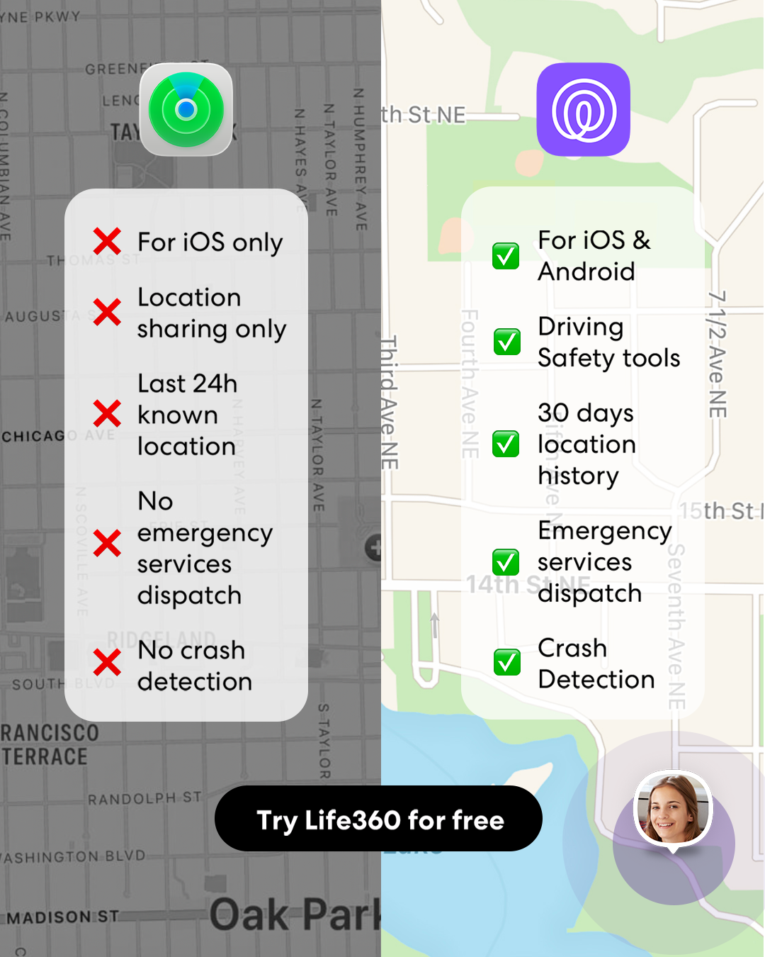 Life360: Family Safety & GPS 广告素材