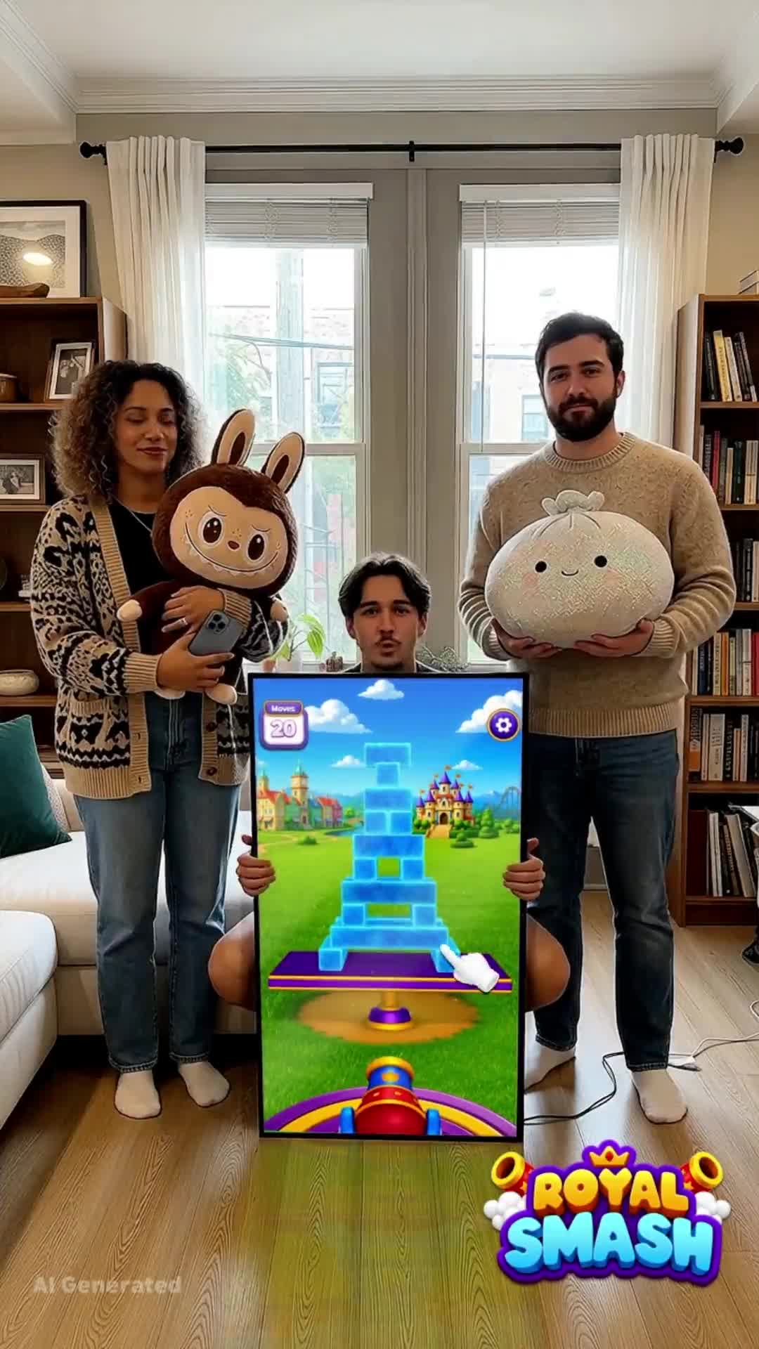 Royal Smash! - Physics Puzzle ad creative