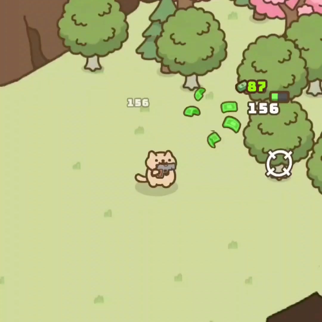 Idle Cat Gunner: Shooter RPG advertising creative