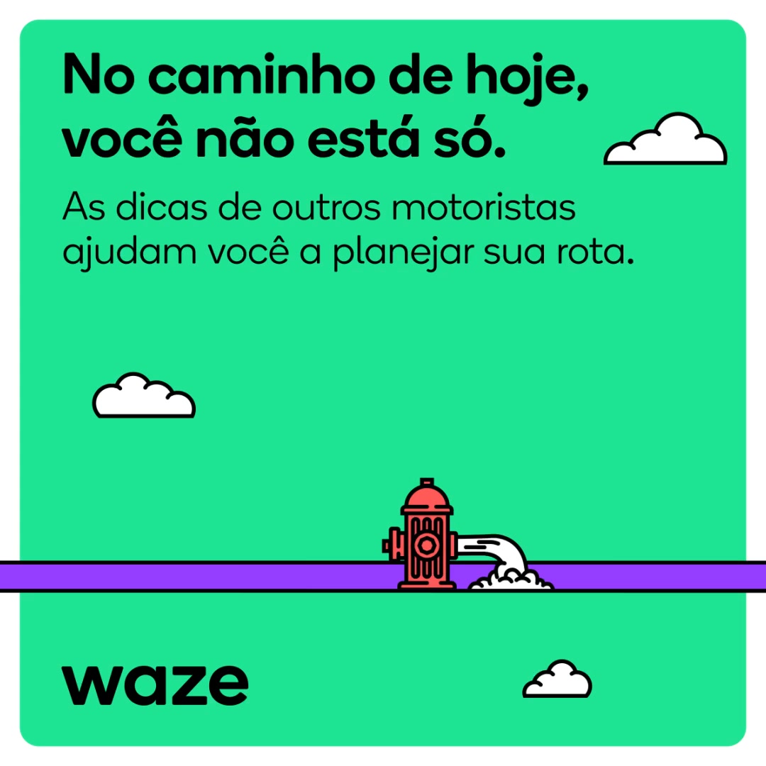 Waze Navigation & Live Traffic advertising creative