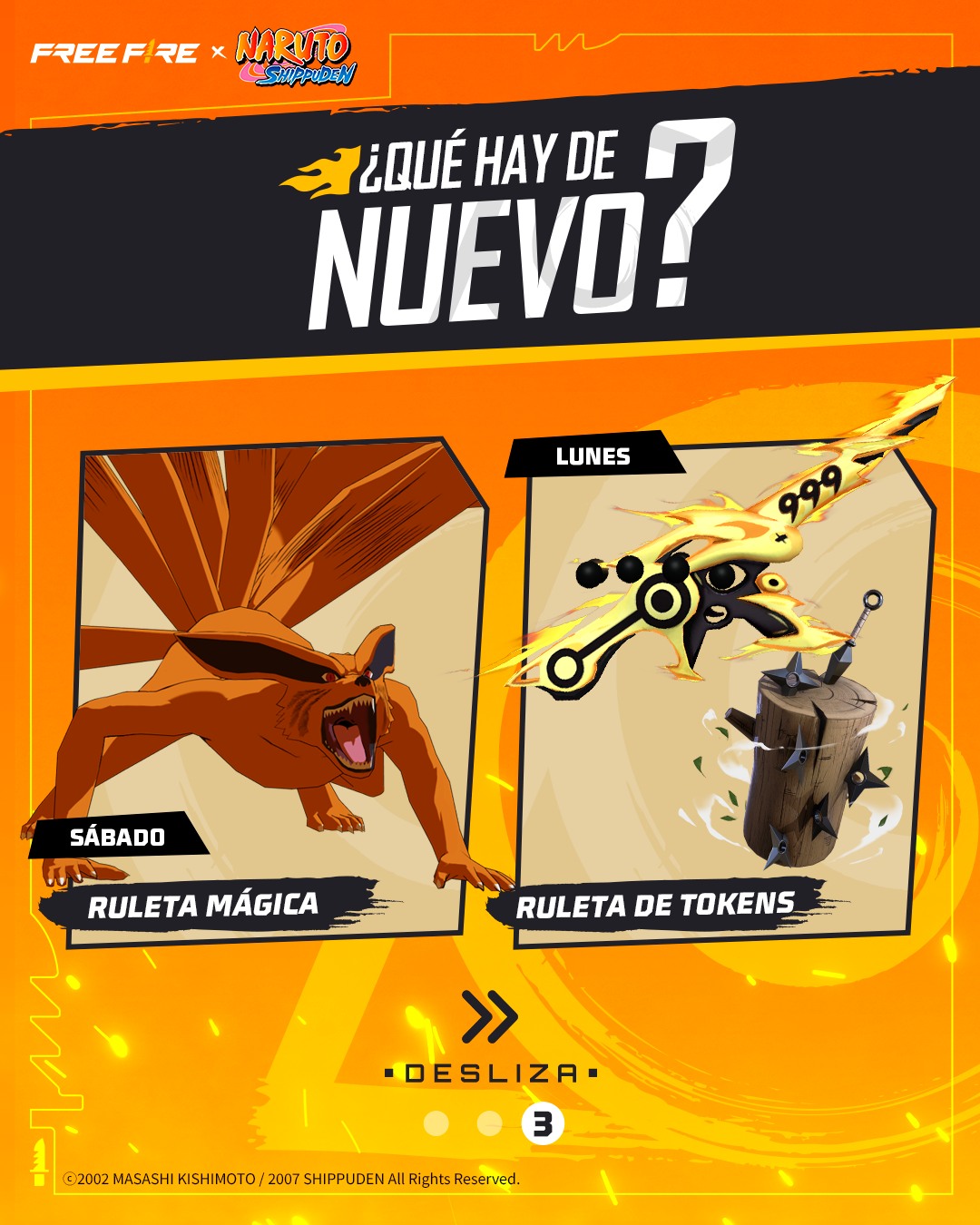 Free Fire x NARUTO SHIPPUDEN ad creative 1
