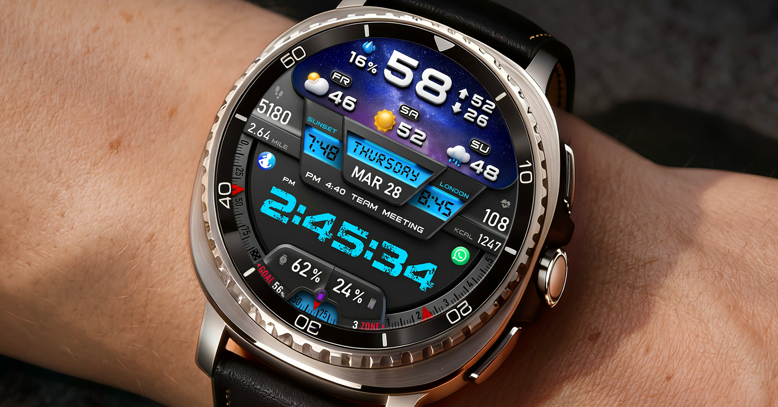 PER27 Digital Watch Face advertising creative