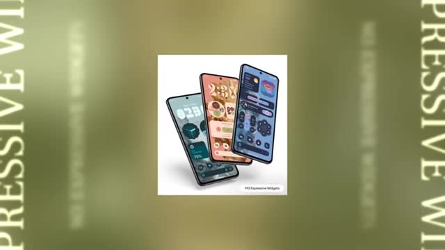 Material You Widgets advertising creative