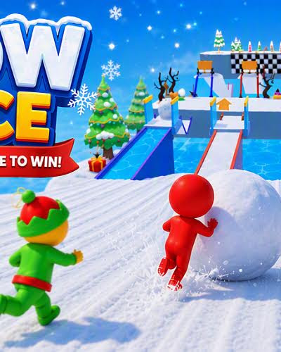 Snow Race advertising creative