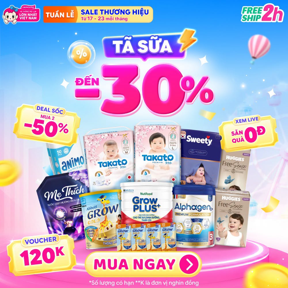 Con Cưng - Tã Sữa Khuyến Mãi 广告创意 3