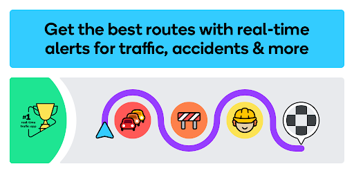 Waze Navigation & Live Traffic advertising creative