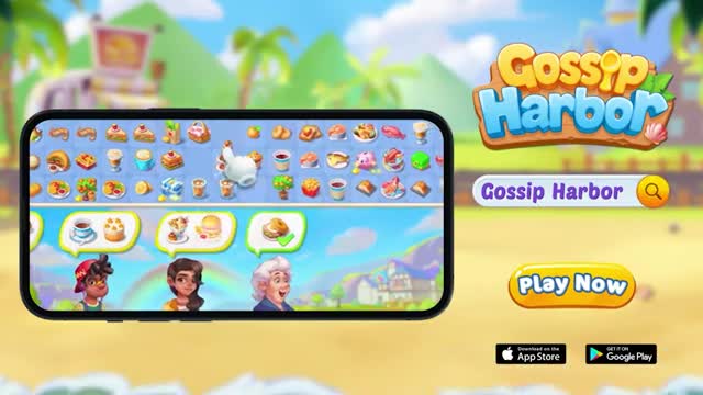 Gossip Harbor®: Merge & Story 广告素材
