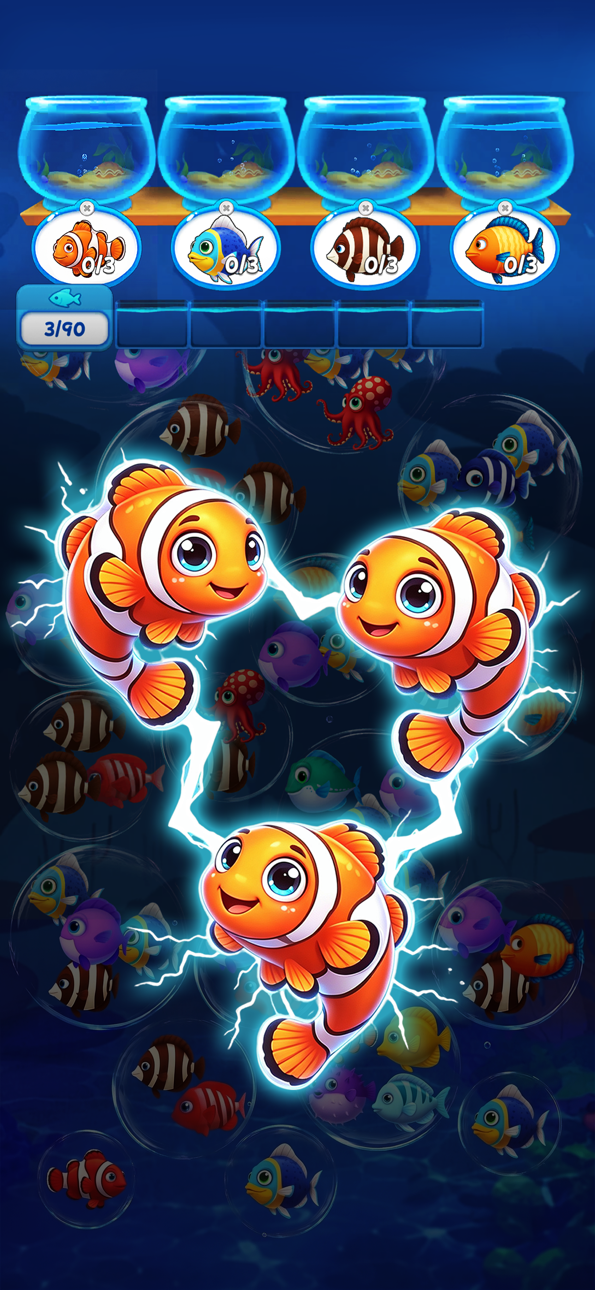Fish Sort Puzzle:Bubble Triple ad creative 3