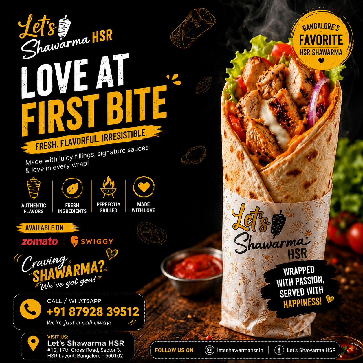 Ownly: Food Delivery App advertising creative