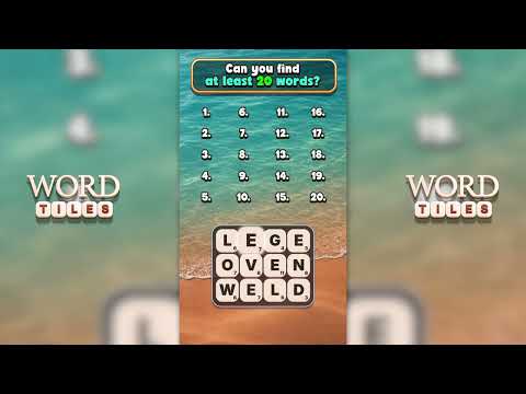 Word Tiles - Relaxing Puzzle 广告素材
