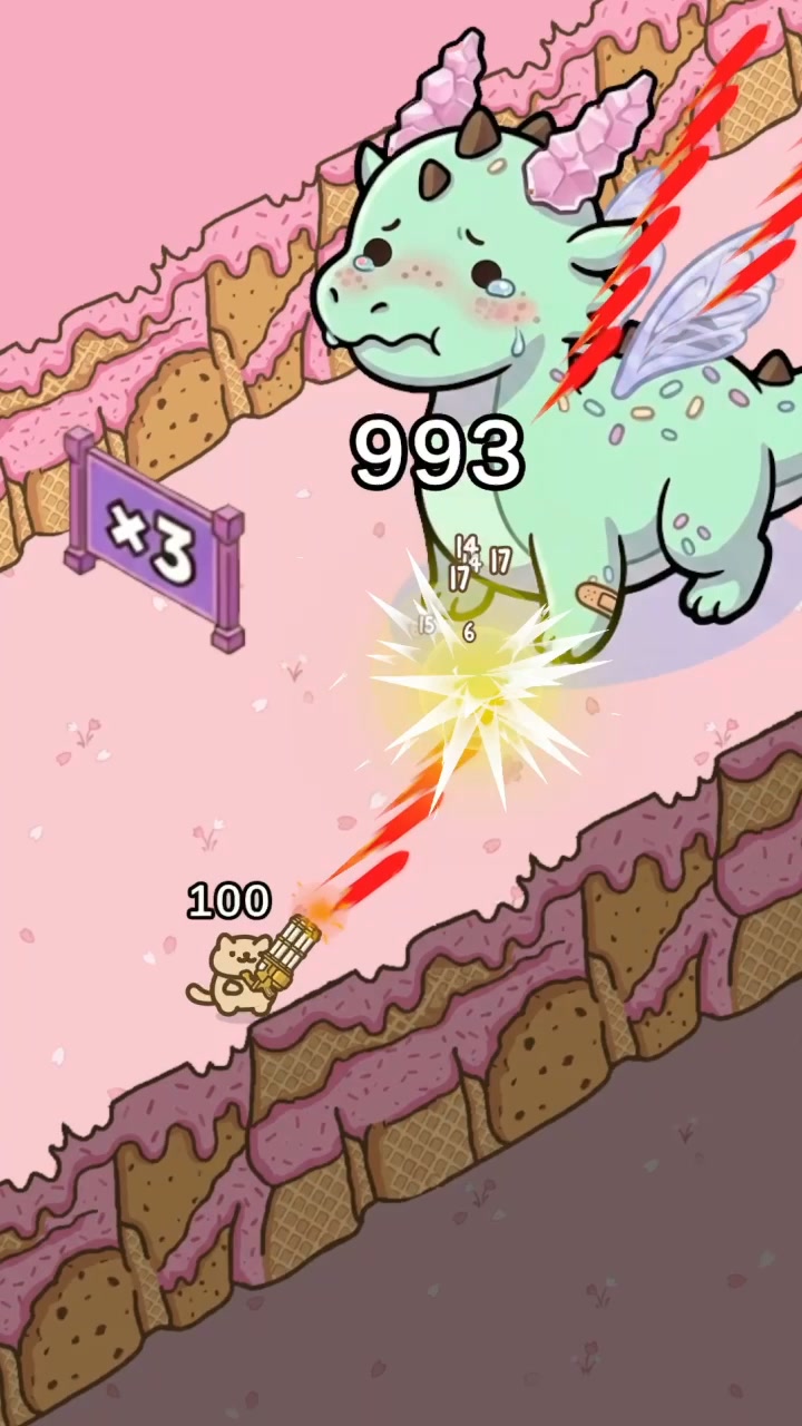 Idle Cat Gunner: Shooter RPG advertising creative