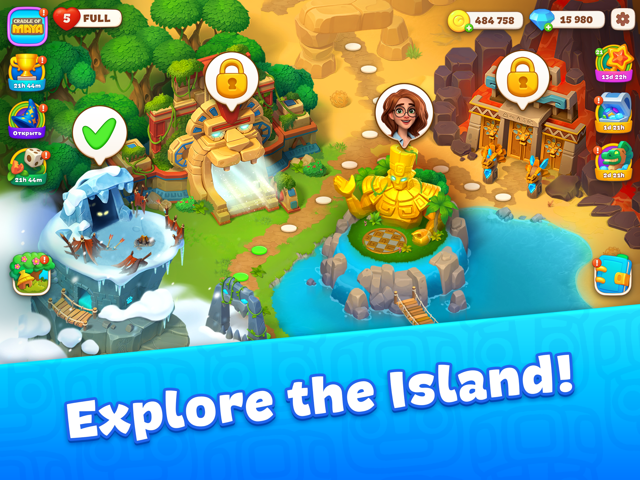 Cradle of Maya: Match 3 Game ad creative 2