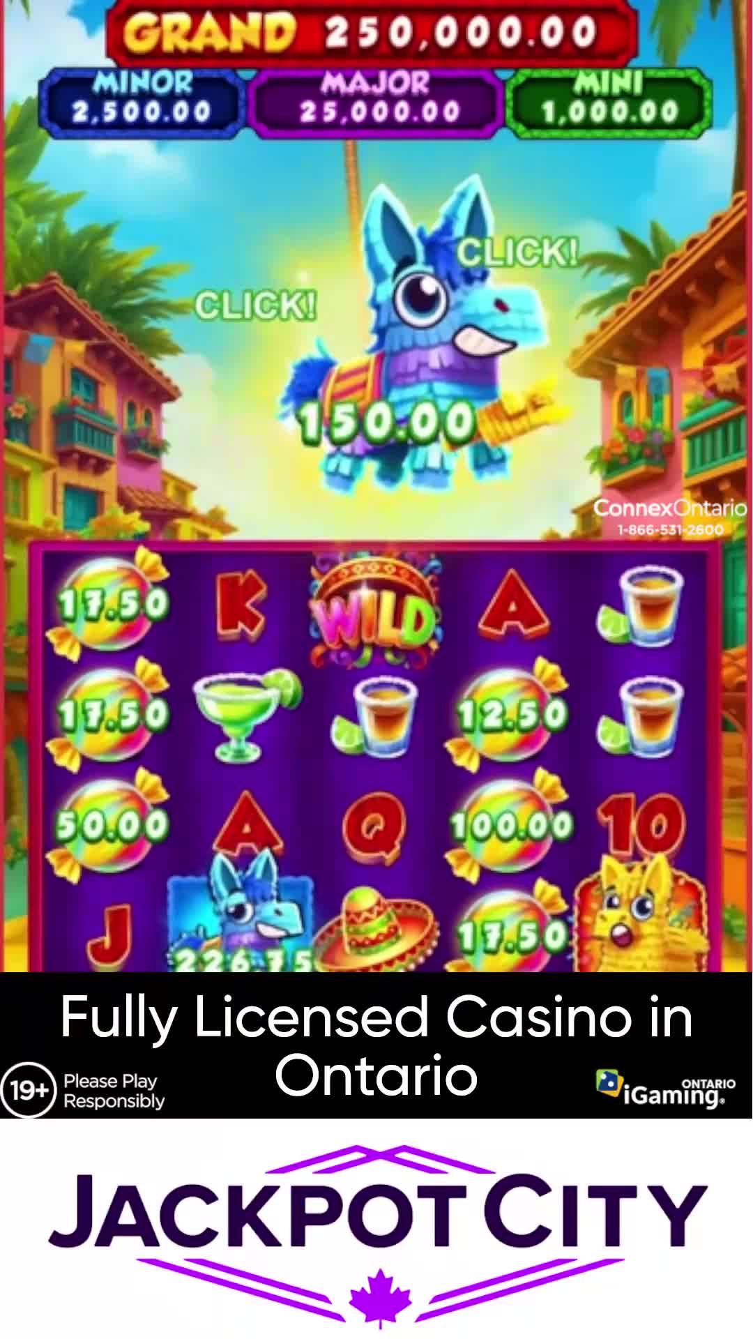 Jackpot City Real Money Casino ad creative