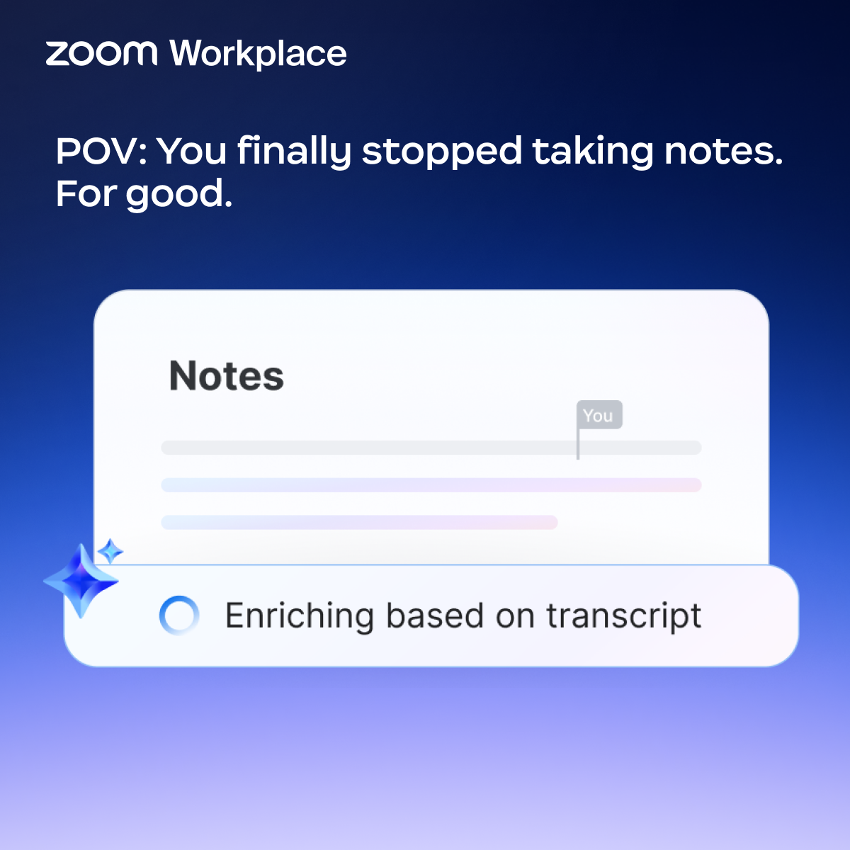 Zoom Workplace advertising creative