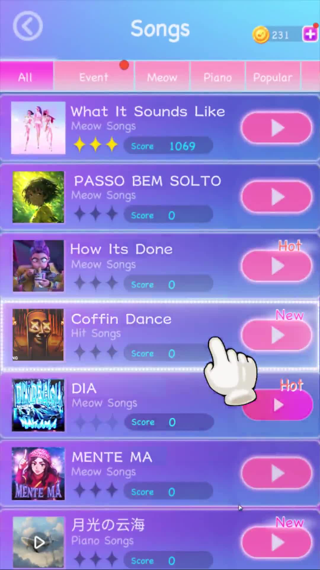 Rhythm Tiles: Pop Songs 广告素材