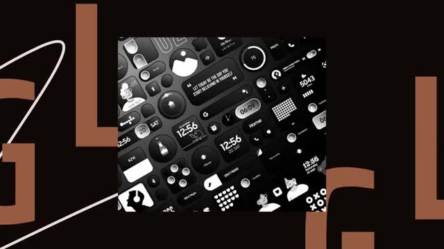 Glass Widgets Pro advertising creative