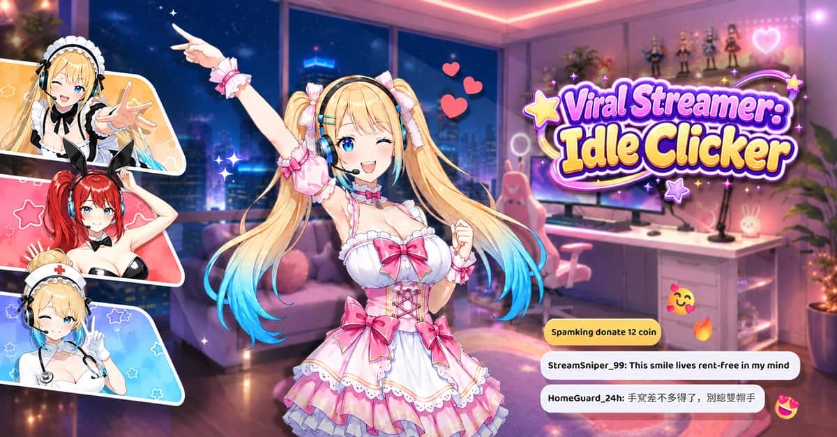 Viral Streamer: Idle Clicker advertising creative