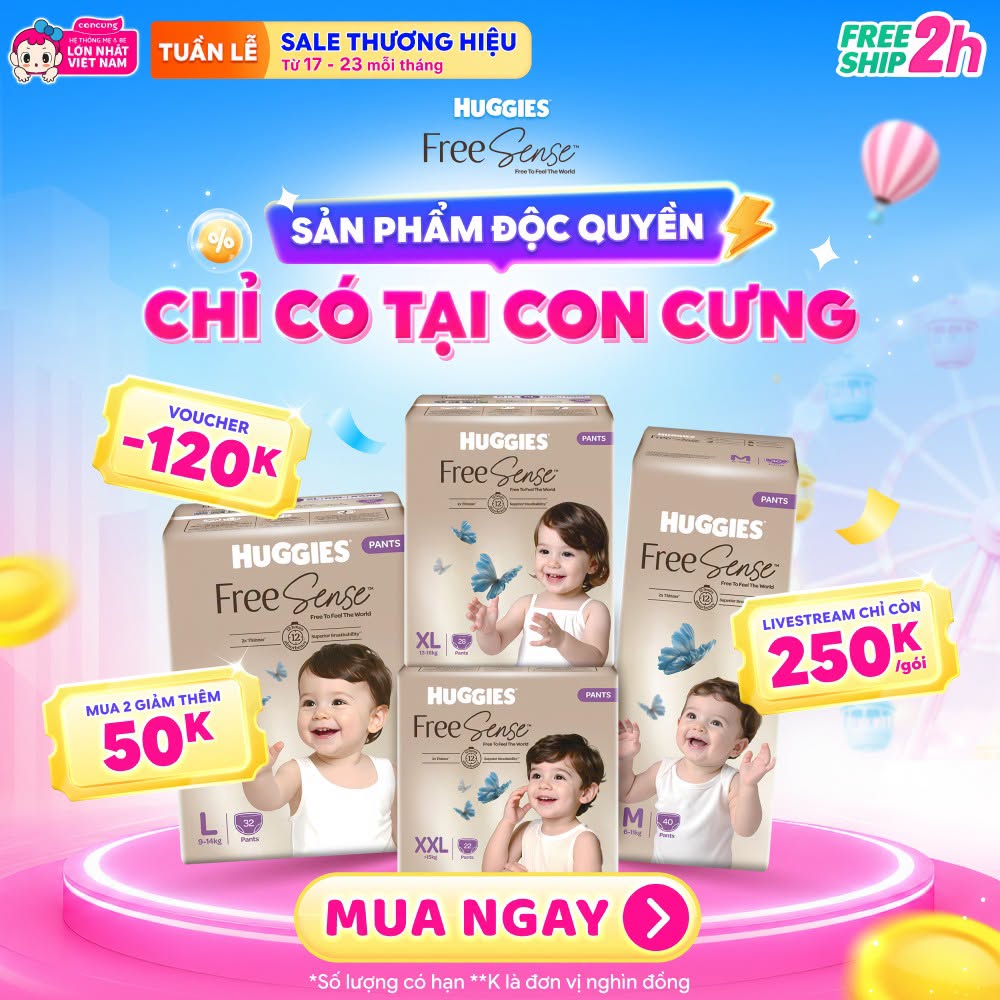 Con Cưng - Tã Sữa Khuyến Mãi 广告创意 4