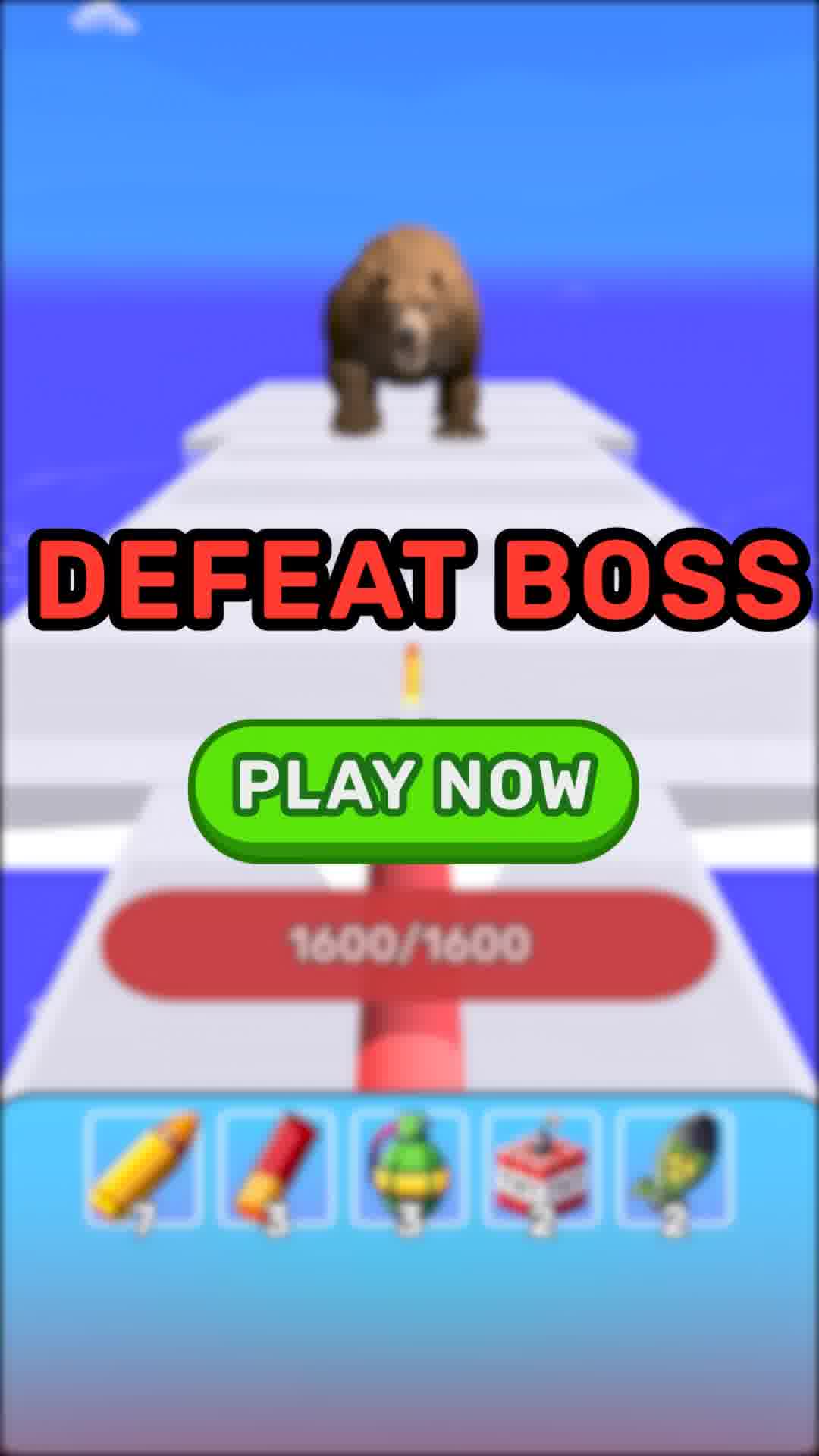 Worm Race: Boss Fight 广告创意