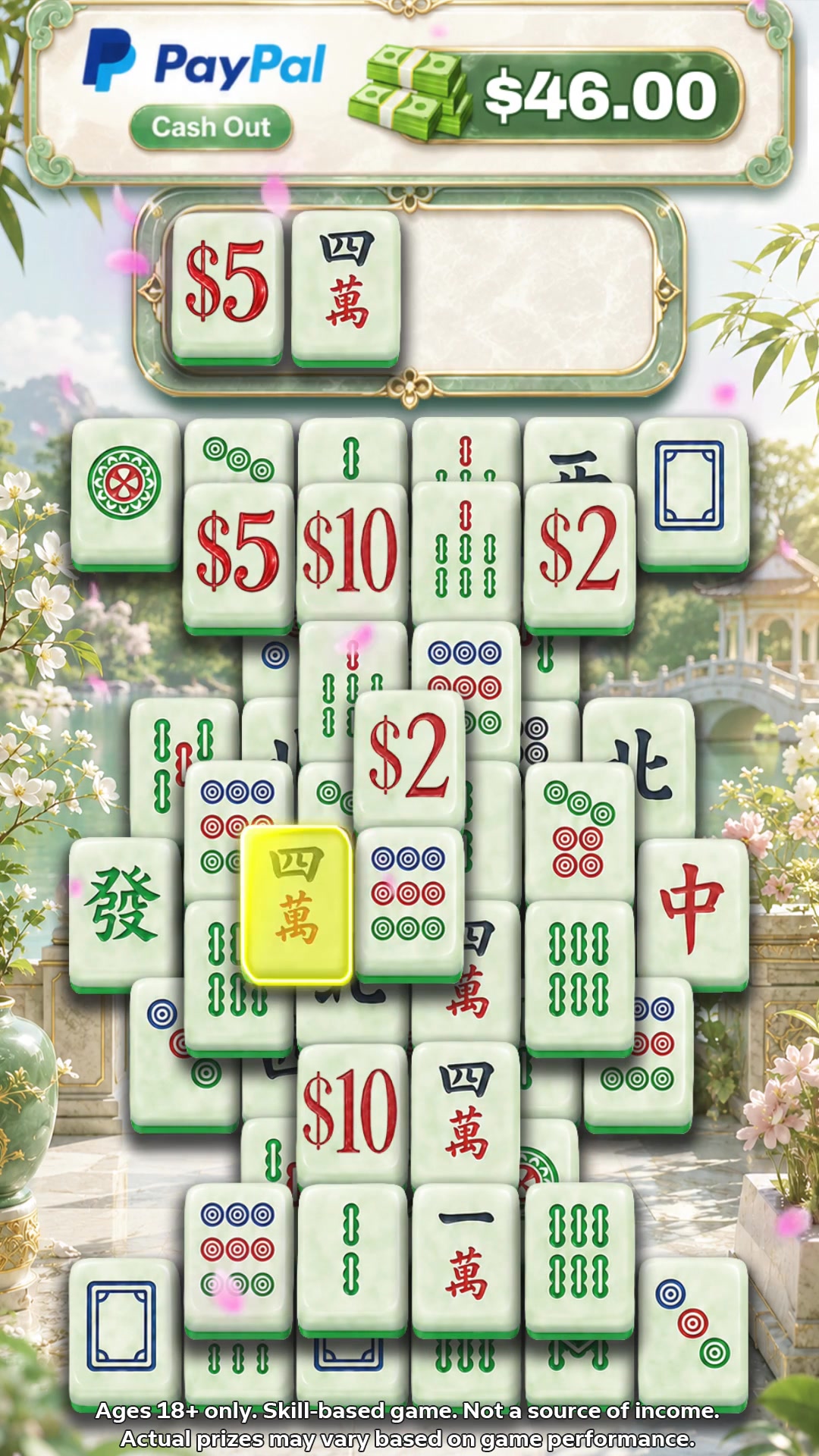 Mahjong Rumble: Win Real Cash advertising creative