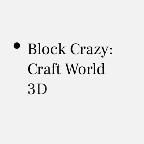 Block Crazy Craft World 广告素材