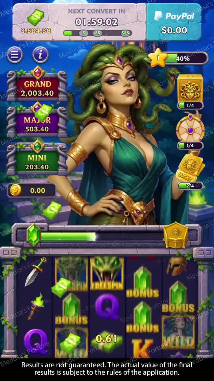 Medusa's Fortune: Earn Cash ad creative