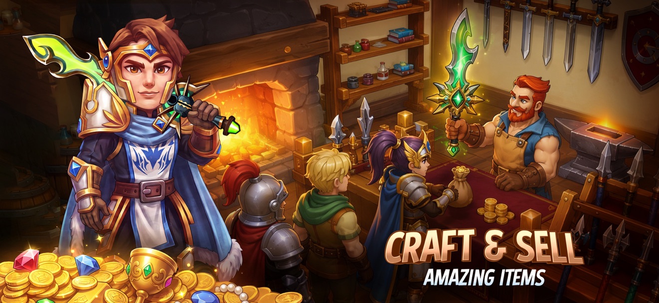 Shop Titans: Fantasy Crafting ad creative 2