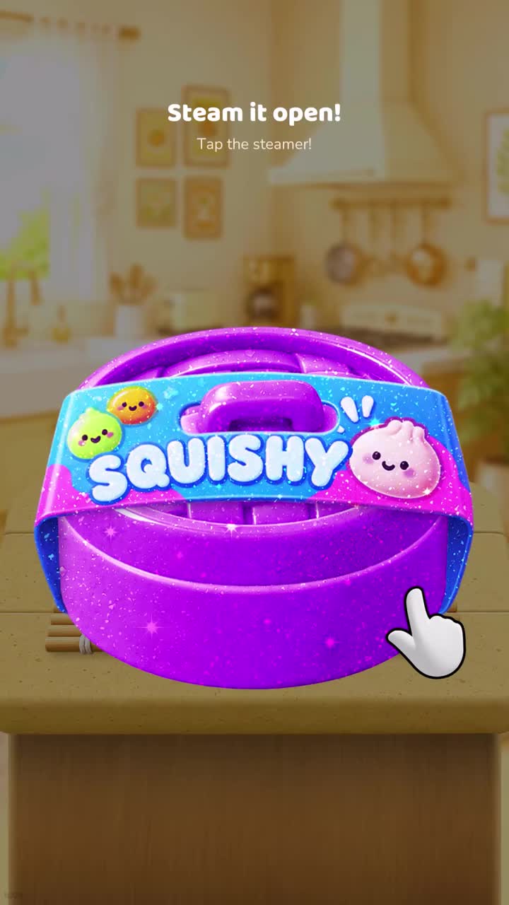 Squishy Dumpling Unboxing ASMR ad creative
