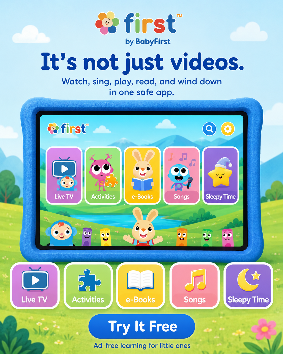First | Fun Learning for Kids 广告创意