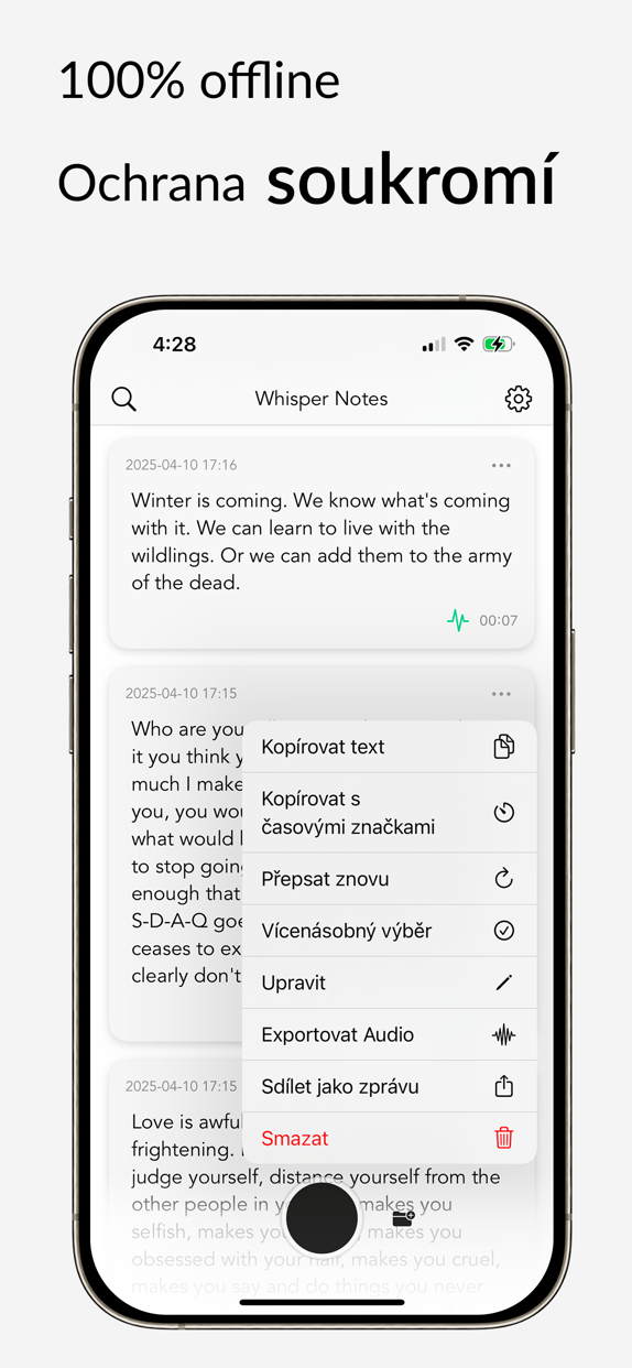 Whisper Notes - Speech to Text advertising creative 2