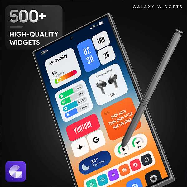 Galaxy Widgets: One UI 广告素材
