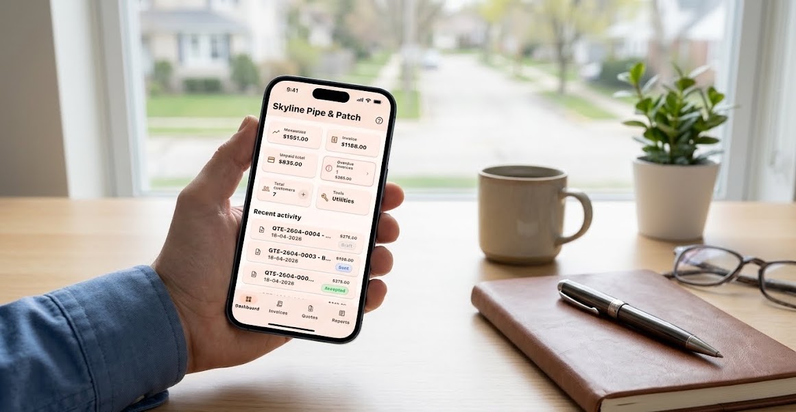 SkySubmit: Invoice Maker ad creative
