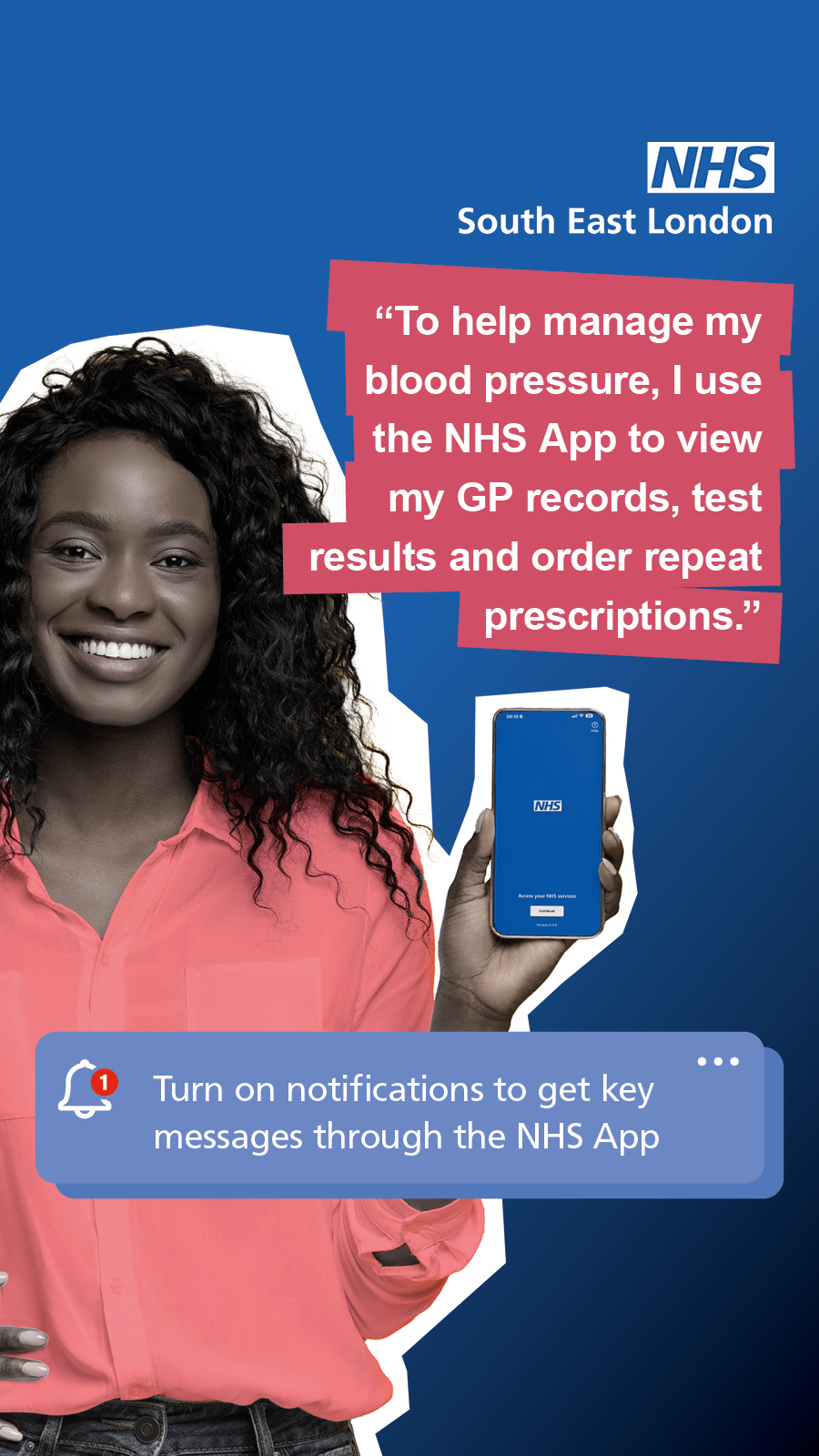 NHS App advertising creative