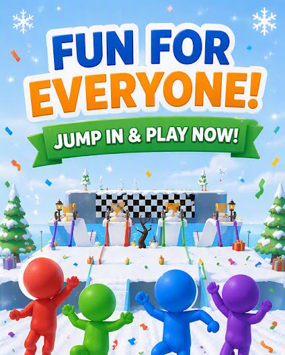 Snow Race advertising creative