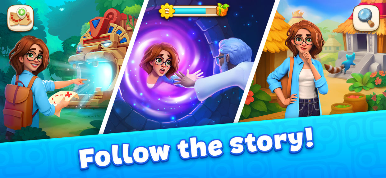 Cradle of Maya: Match 3 Game ad creative 3