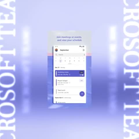 Microsoft Teams advertising creative