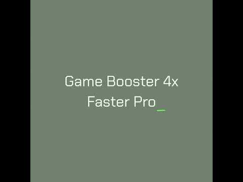 Game Booster 4x Faster Pro 广告素材