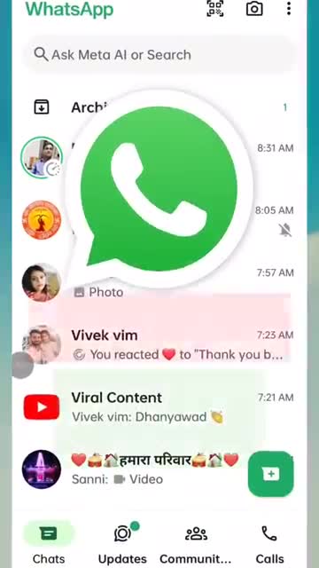 WhatsApp Messenger 广告素材