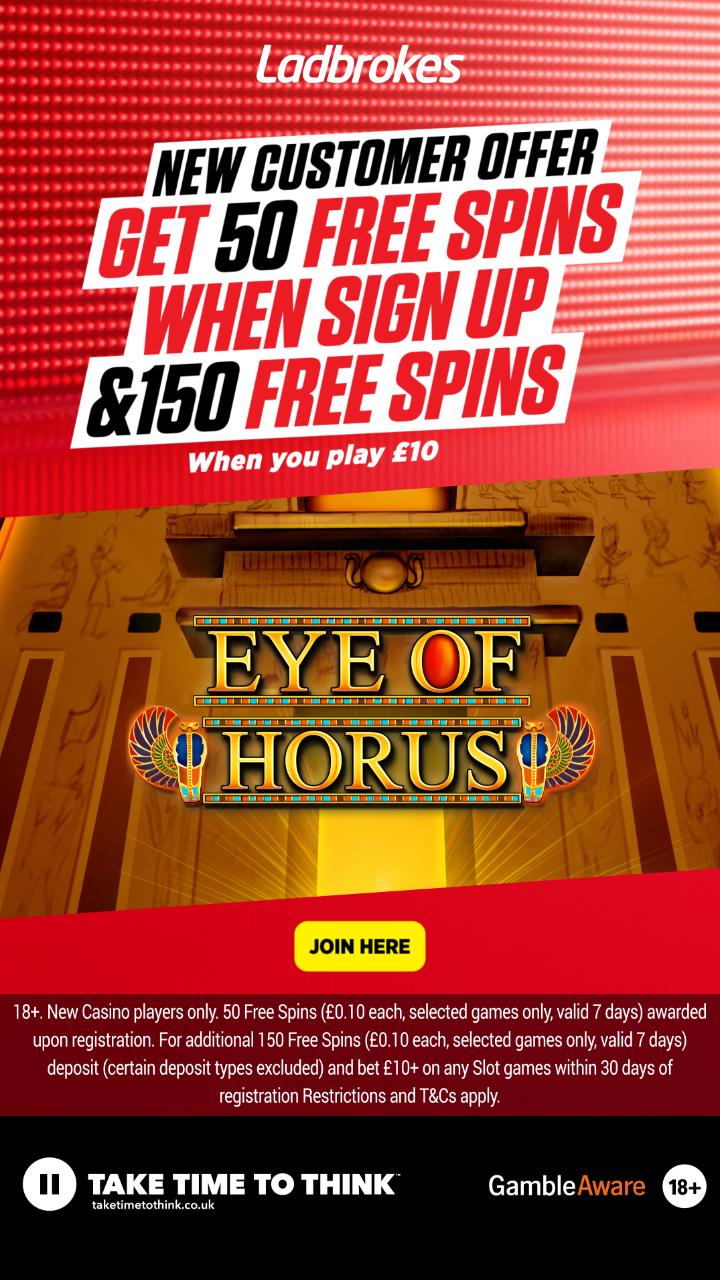 Ladbrokes Casino Slots & Games ad creative