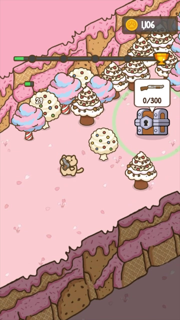 Idle Cat Gunner: Shooter RPG advertising creative