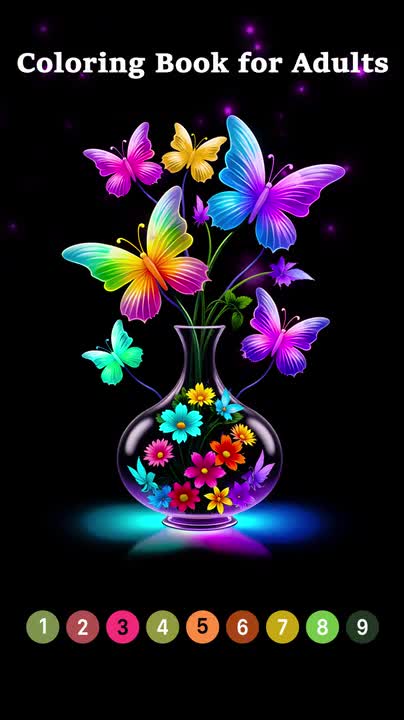 Coloring Book: Color by Number ad creative
