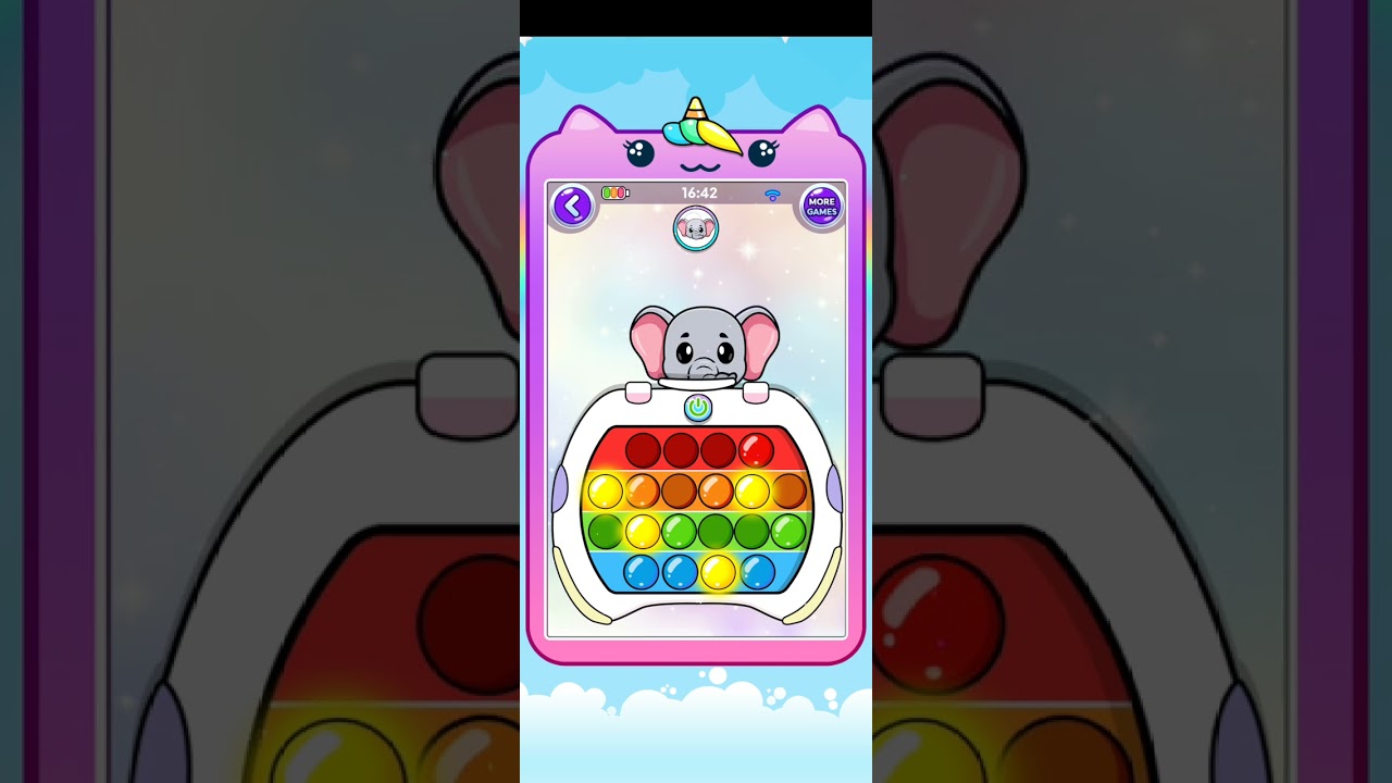 Unicorn phone mobile toy games ad creative