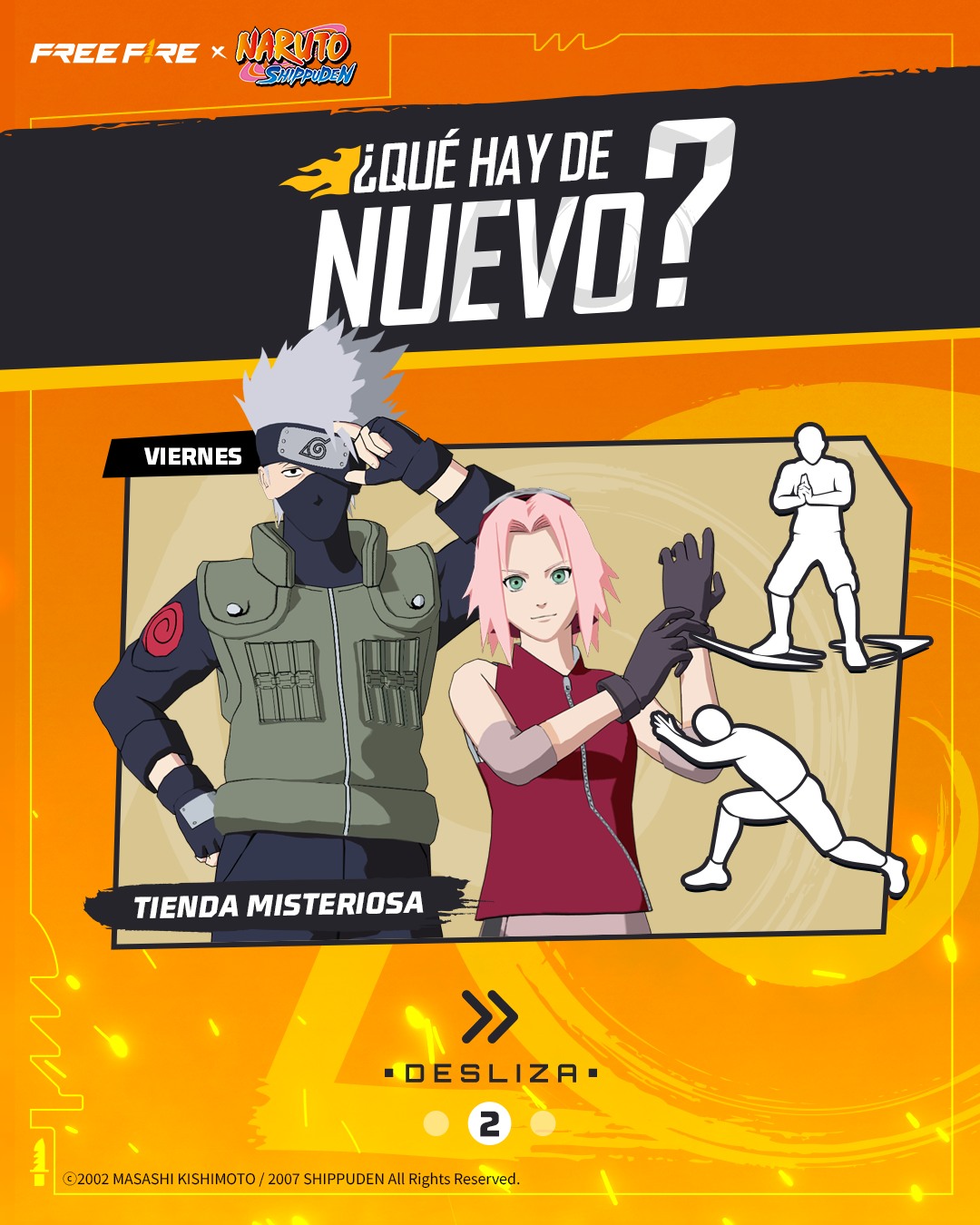 Free Fire x NARUTO SHIPPUDEN ad creative 2