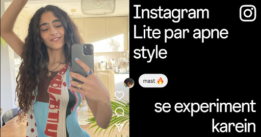 Instagram Lite advertising creative