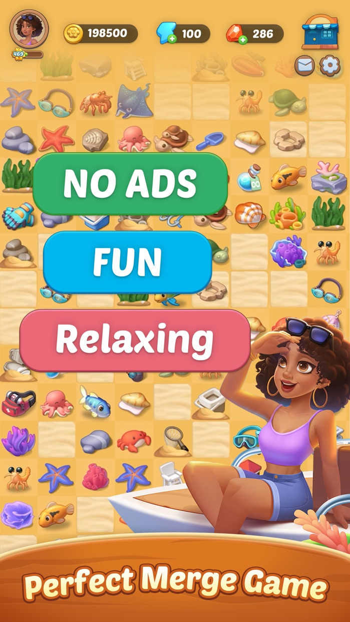Seaside Escape®: Merge & Story advertising creative 2