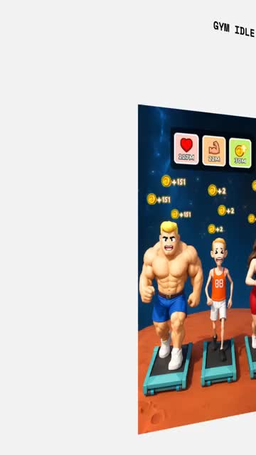 Gym Idle Clicker: Fitness Hero 广告素材