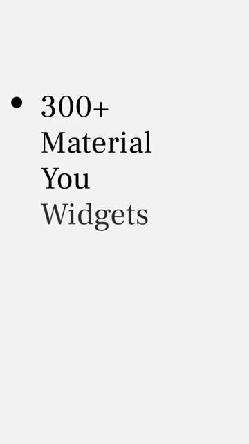 Material You Widgets advertising creative