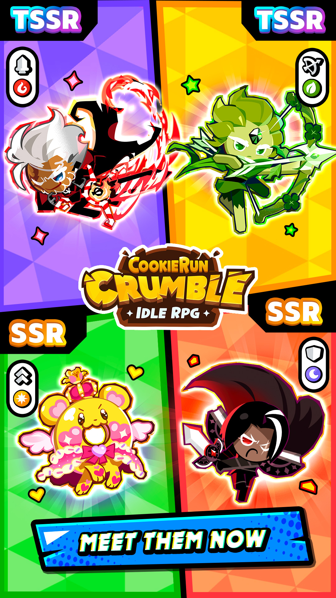 CookieRun: Crumble - Idle RPG 广告素材