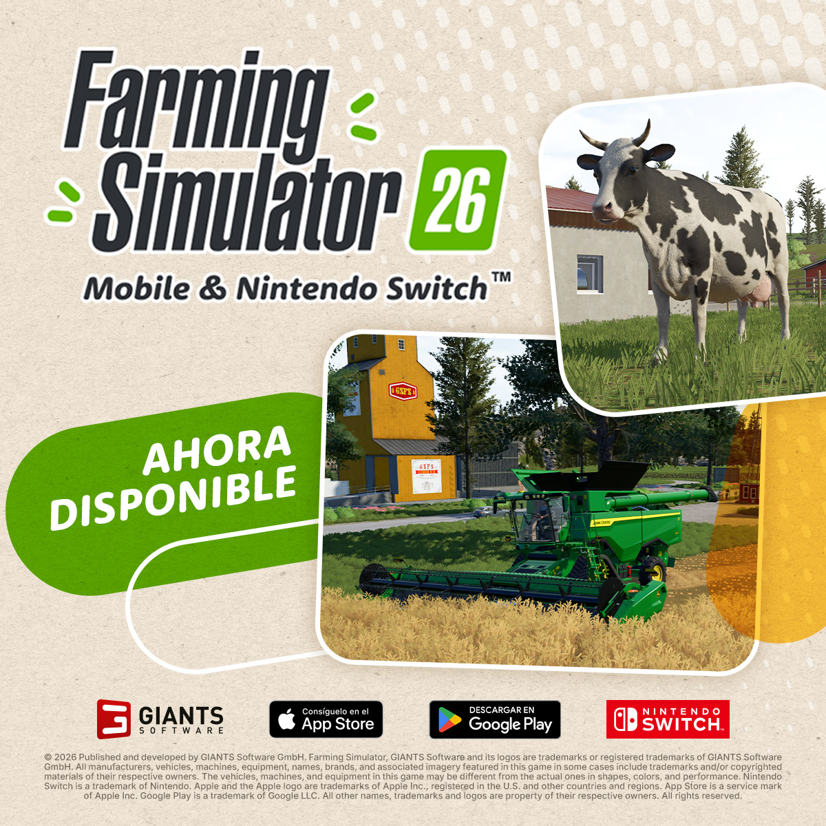 Farming Simulator 26 Mobile 广告素材