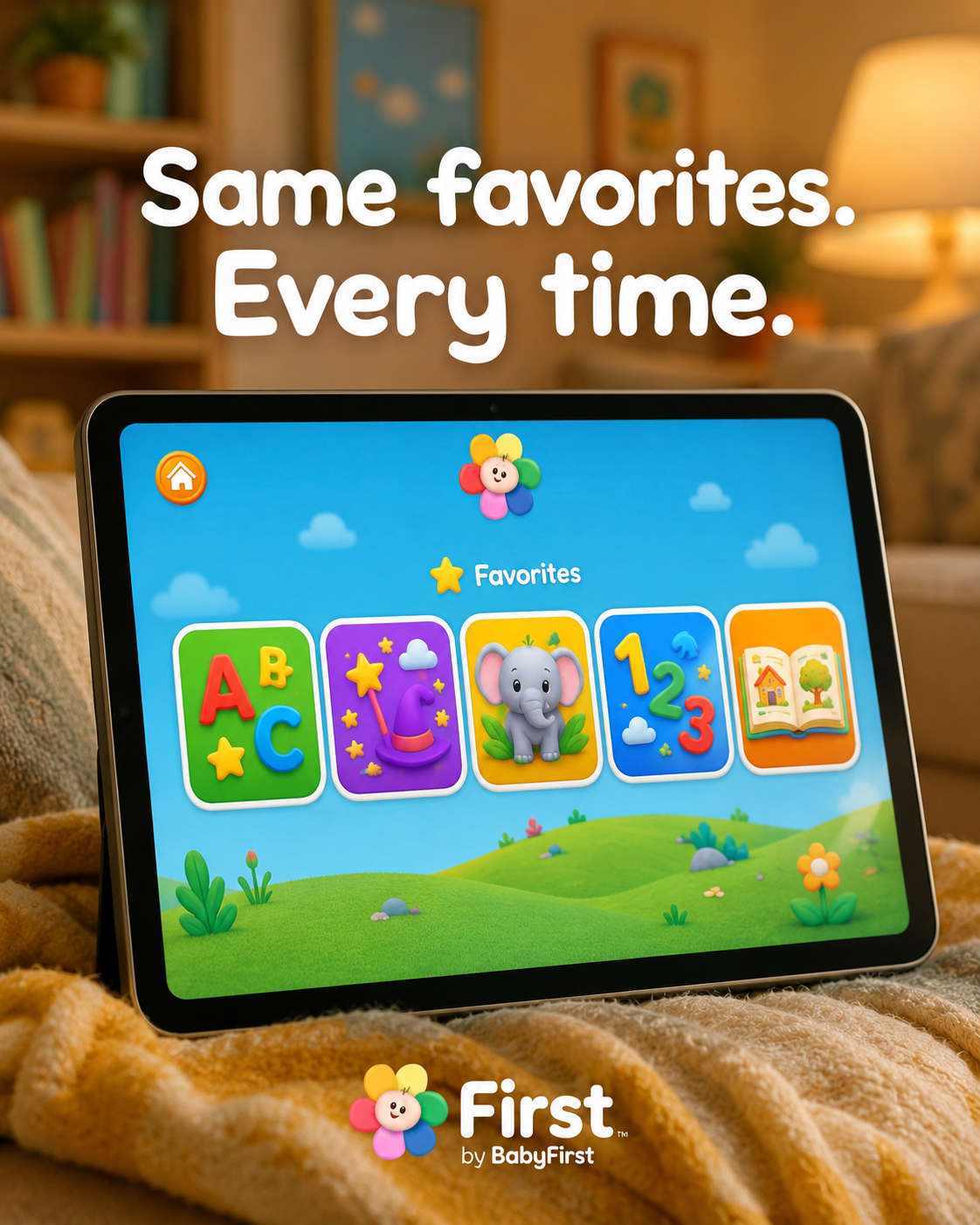 First | Fun Learning for Kids 广告创意